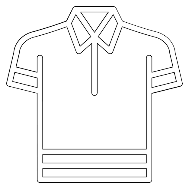 Vector polo shirt vector icon illustration of fashion iconset