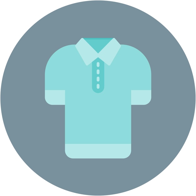 Vector polo shirt vector illustration style