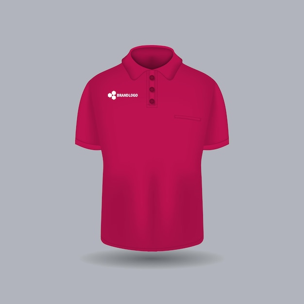 Vector polo t-shirt ontwerpsjabloon