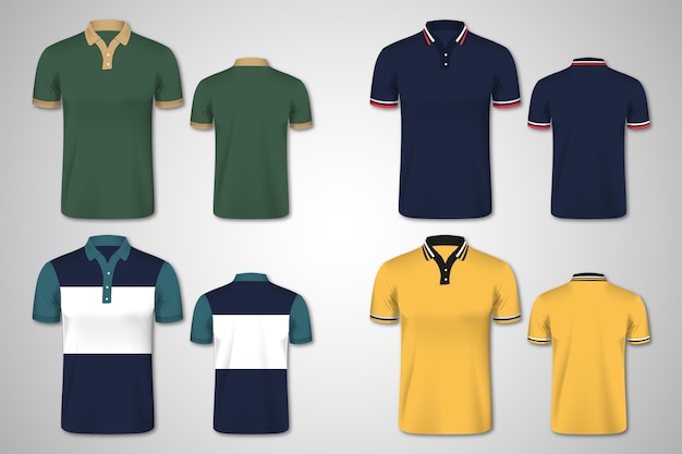 Poloshirt voor- en achterkant collectie