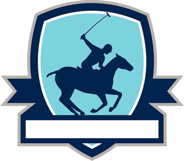 Polospeler Rijpaard Crest Retro