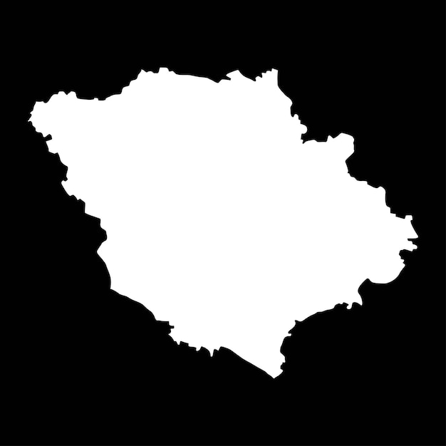 Poltava oblast mappa provincia dell'ucraina illustrazione vettoriale