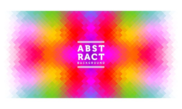 Polygon abstract backgrounds rainbow color vector banner