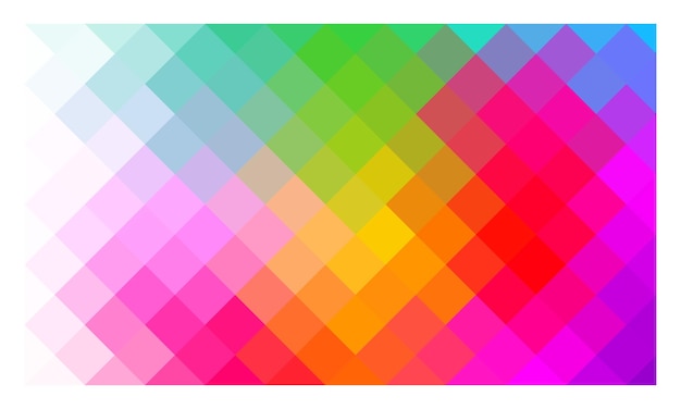 Polygon Abstract Backgrounds Rainbow Color vector banner