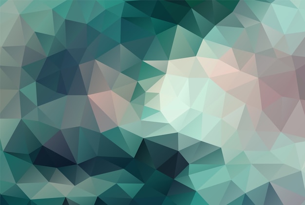 Vector polygon background dark cyan and pink