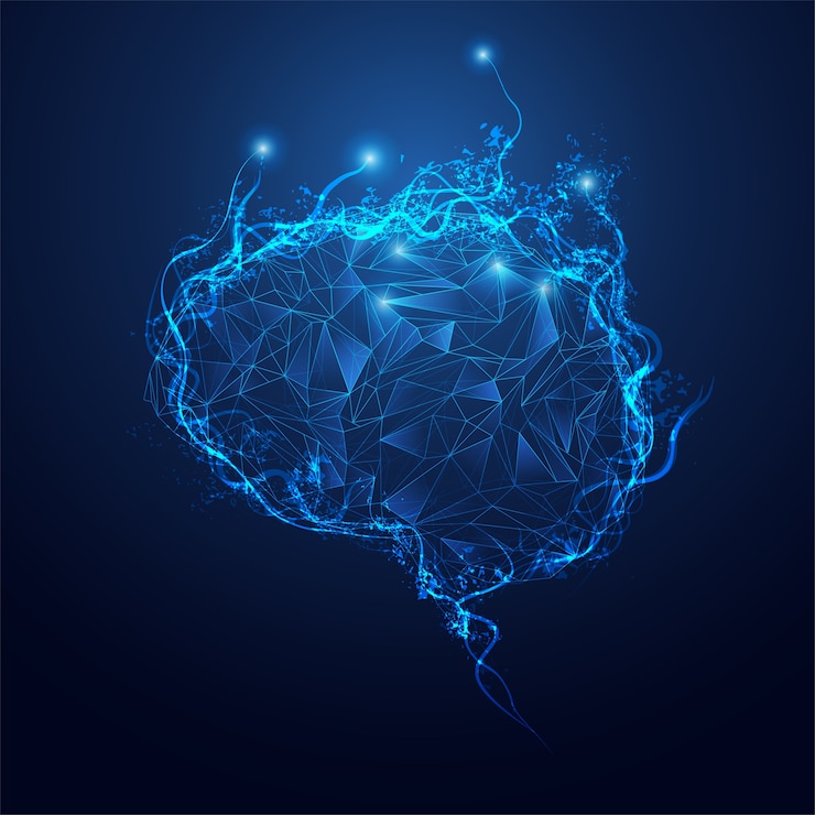 Vector polygon brain