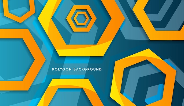 Polygon colorful abstract background and modern gradient style