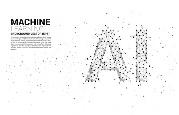 polygon dot connect line shaped ai. 