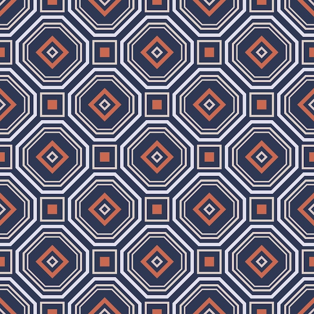 Polygon square kaleidoscope pattern