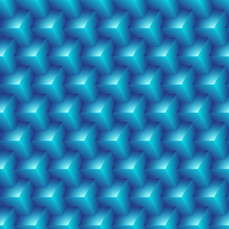Vector polygonal 3d pattern