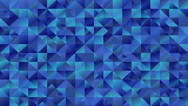 Polygonal abstract blue triangle mosaic  website background