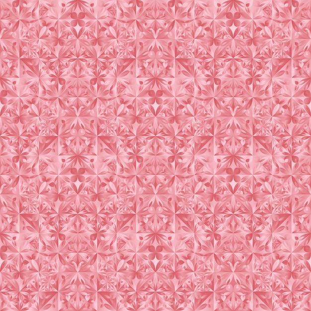 Polygonal abstract flower pattern  