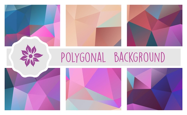 Polygonal background for craft