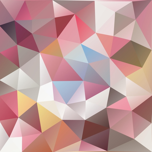 Polygonal background with multicolored vintage effect