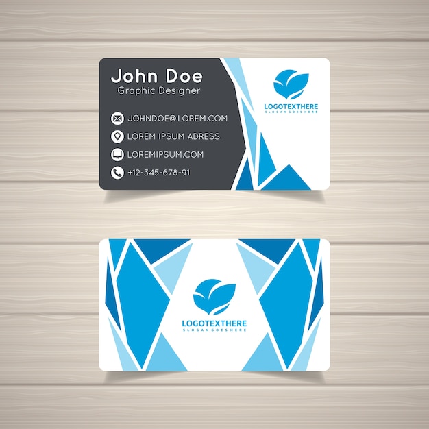 Polygonal Business Card Template