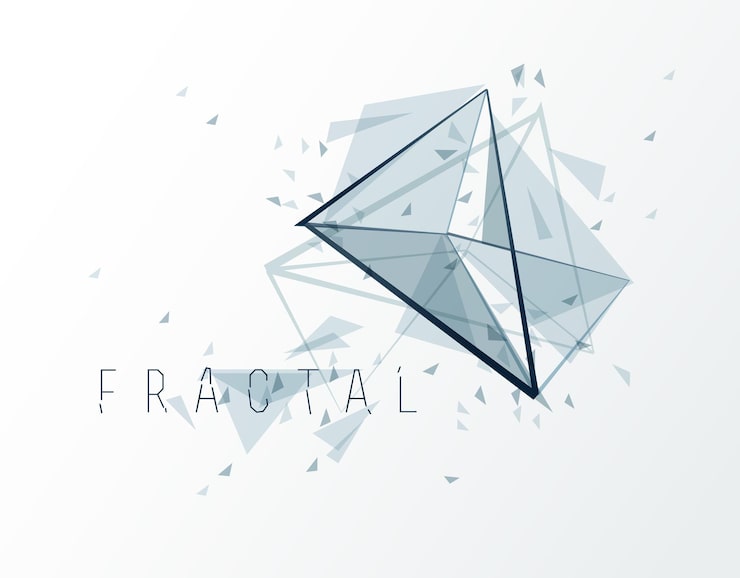 Vector polygonal elements vector abstract background, low poly 3d object, connected lines in perspective fractal design element, mesh lattice net technology theme.