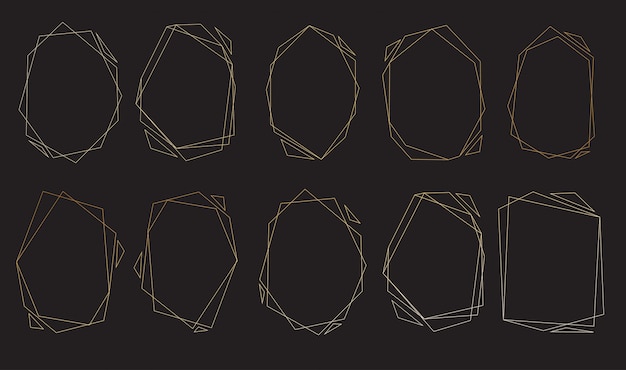 Polygonal frames set.