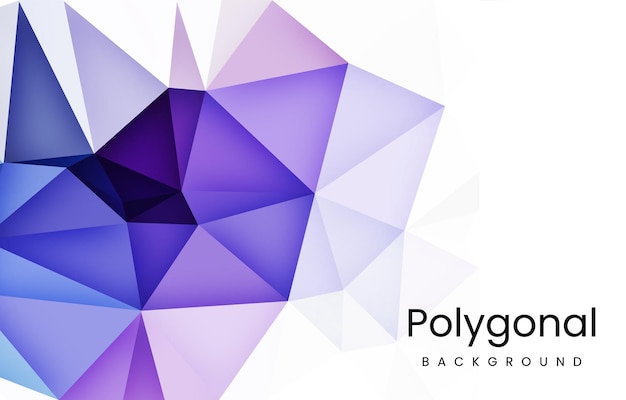 Vector polygonal geometric abstract colored background vector illustration