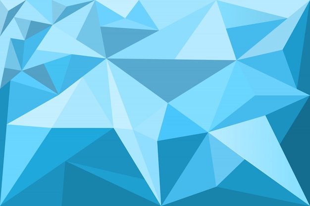 Polygonal Mosaic blue background, Low Poly