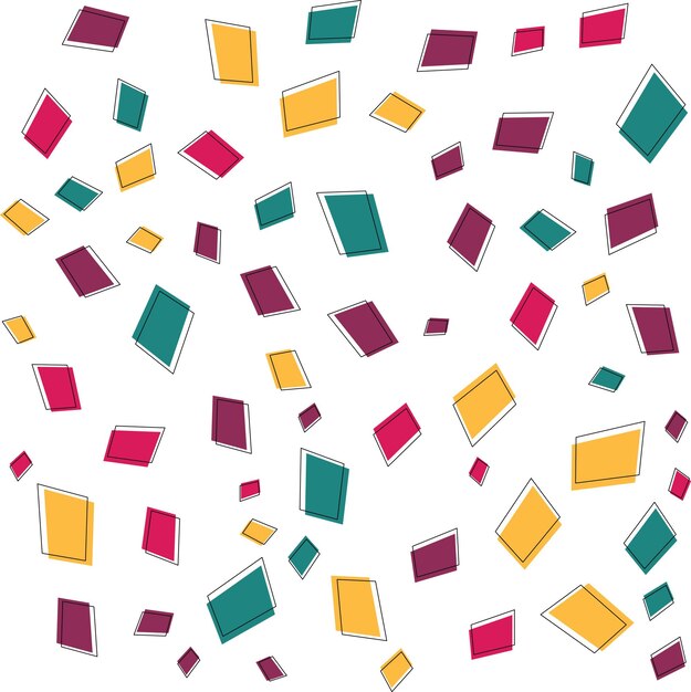 Vector polygonal shape pattern