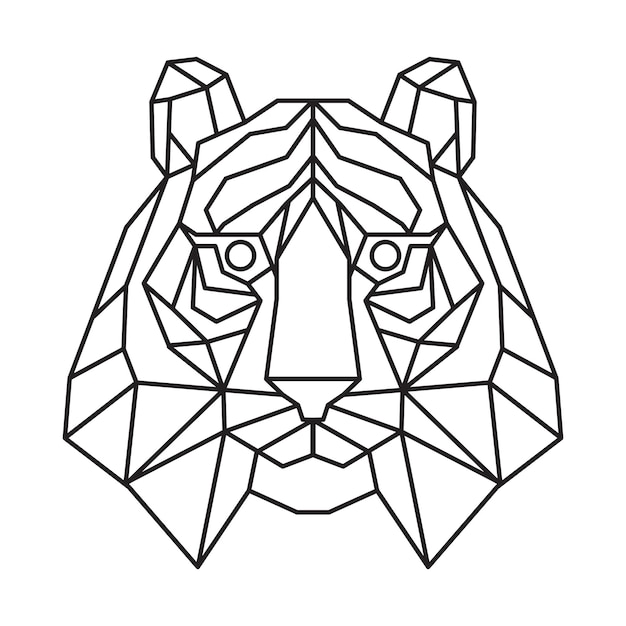 Tiger Line Art Stock Vector by ©koratmember 32748911