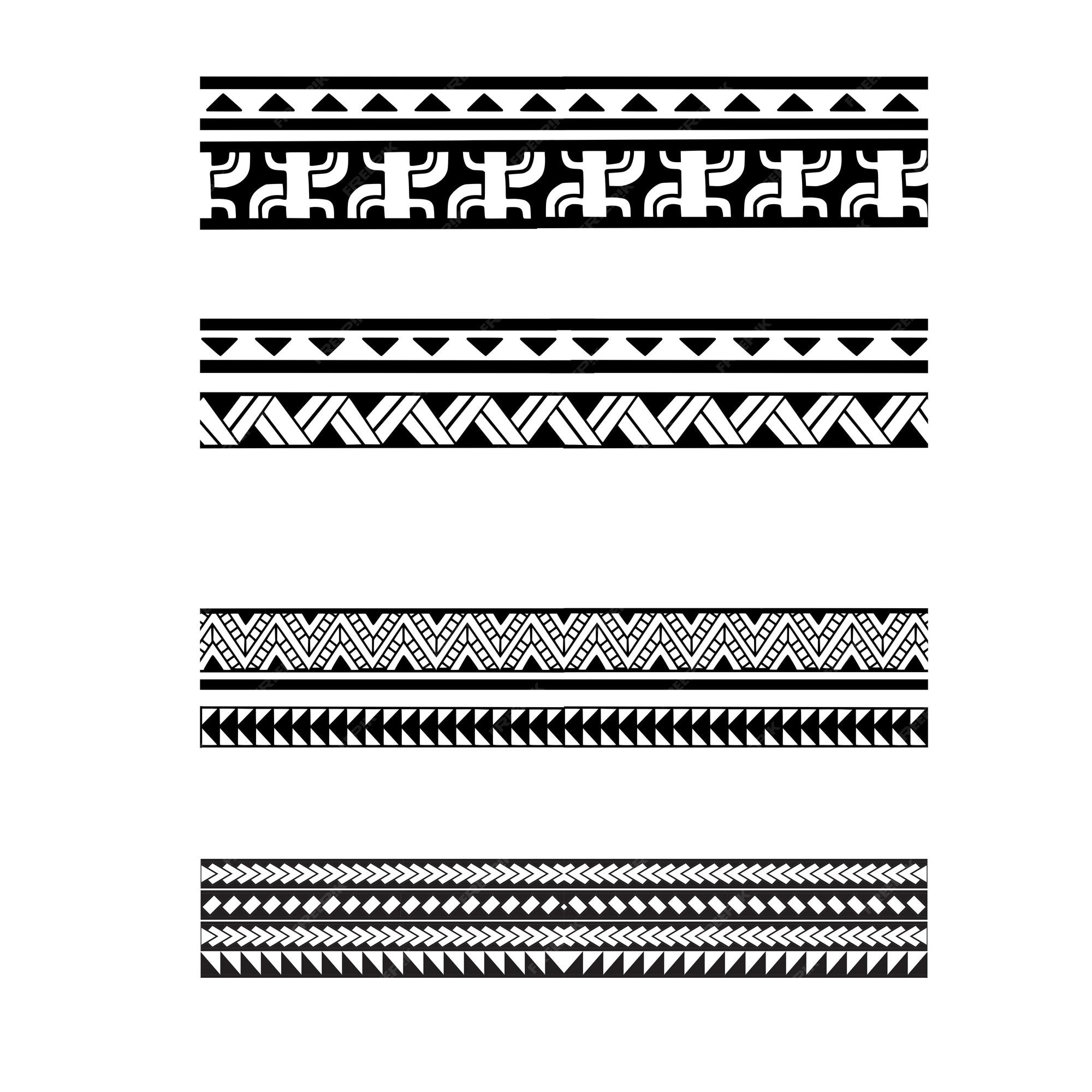 Premium Vector Polynesian armband tattoo female pattern aboriginal samoan.