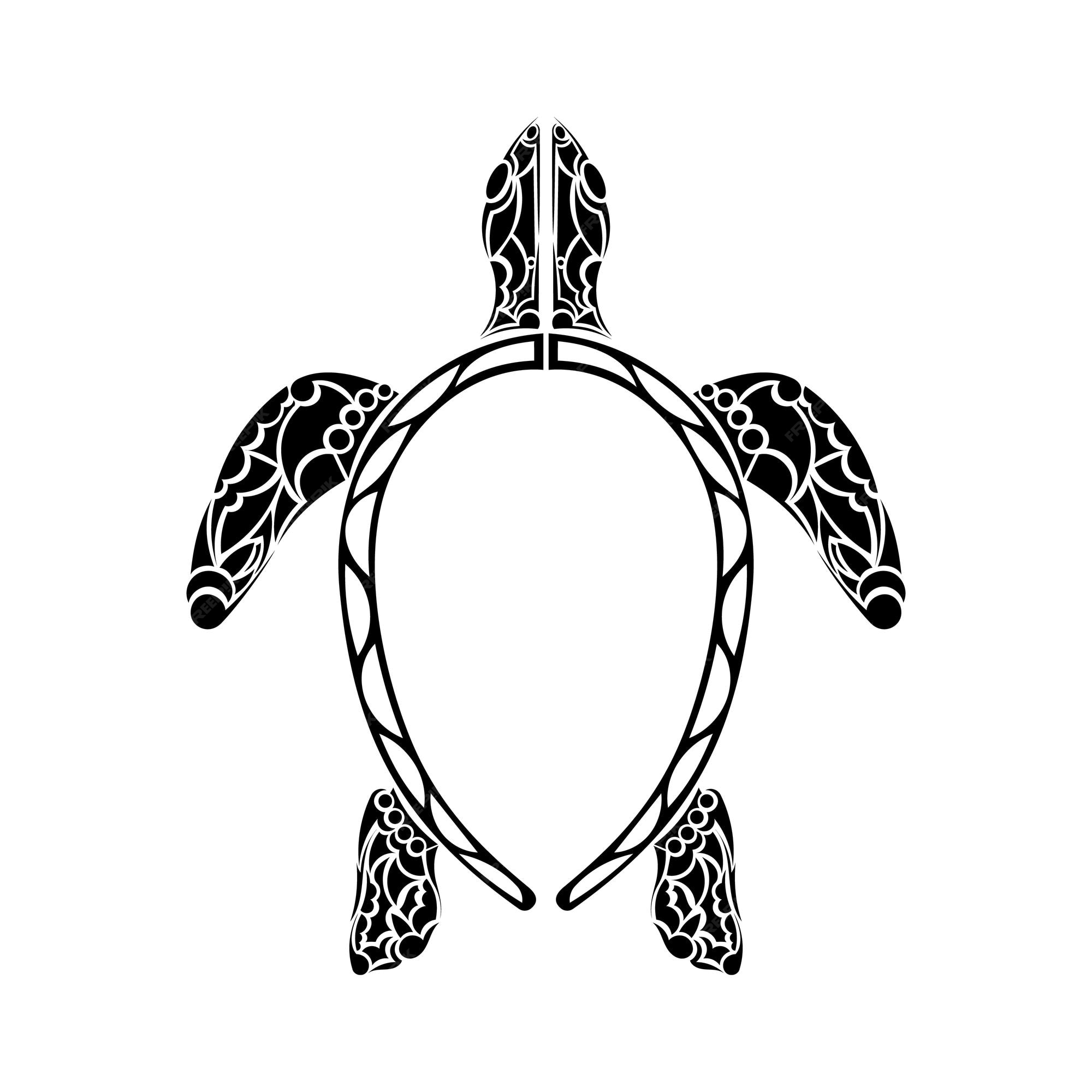 Premium Vector | Polynesian style turtle tattoo black and white turtle tattoo maori tribal patterns isolated vector illustration Premium Vector | Polynesian style turtle tattoo black and white turtle tattoo maori tribal patterns isolated vector illustration