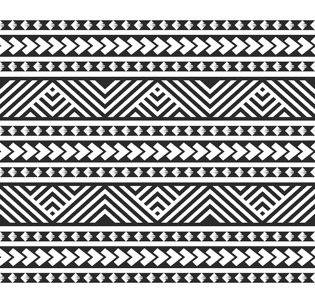 Polynesian tribal aztec seamless pattern for t shirt, pants, fabric, wallpaper