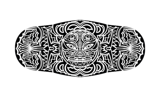 Polynesische tattoo pols mouw tribal patroon onderarm. etnische sjabloon ornamenten vector.