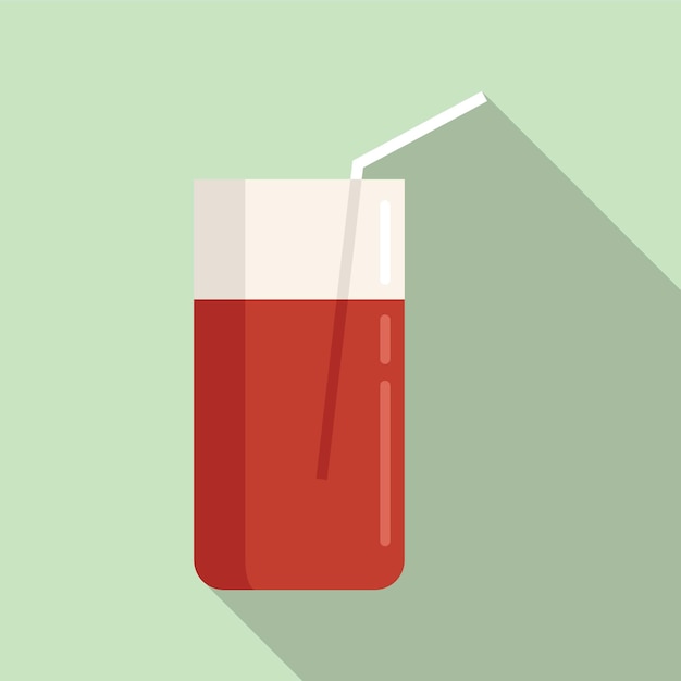 Pomegranate fresh juice icon Flat illustration of Pomegranate fresh juice vector icon for web design