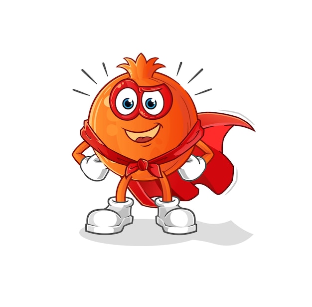 Pomegranate heroes vector cartoon character