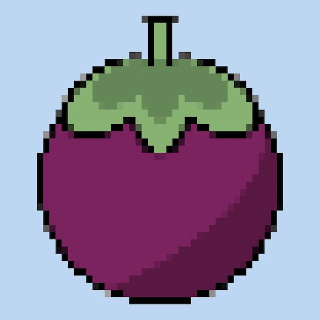 Vector pomegranate pixel