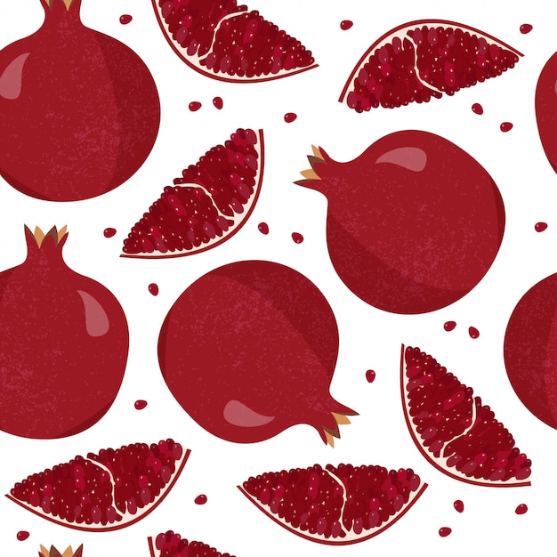 Pomegranate seamless pattern.