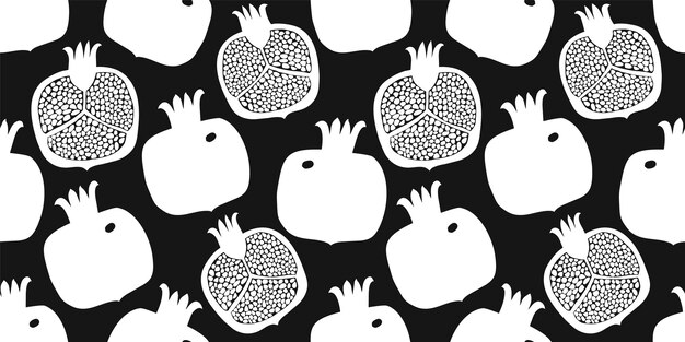 Pomegranate seamless pattern.