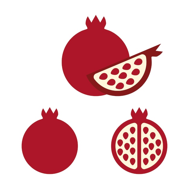 Pomegranate vector icon
