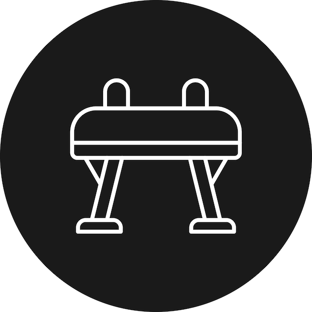 Pommel vector icon can be used for athletics iconset