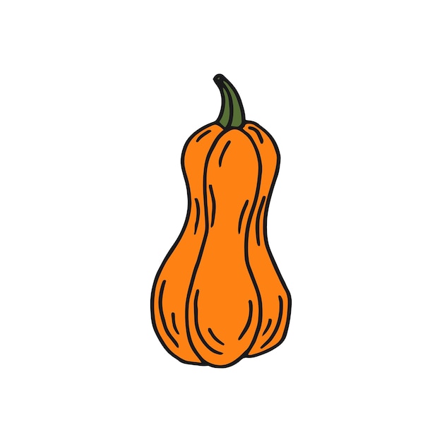 Pompoen Egale kleur pictogram Thanksgiving ontwerp Herfst pompoen