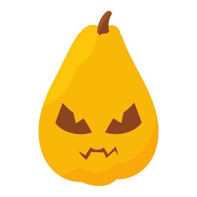 pompoen gekleurde emoties halloween herfst pictogram element vector