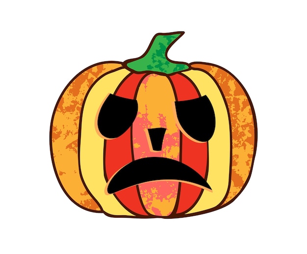 Pompoen Halloween Enkele illustratie voor de vakantie