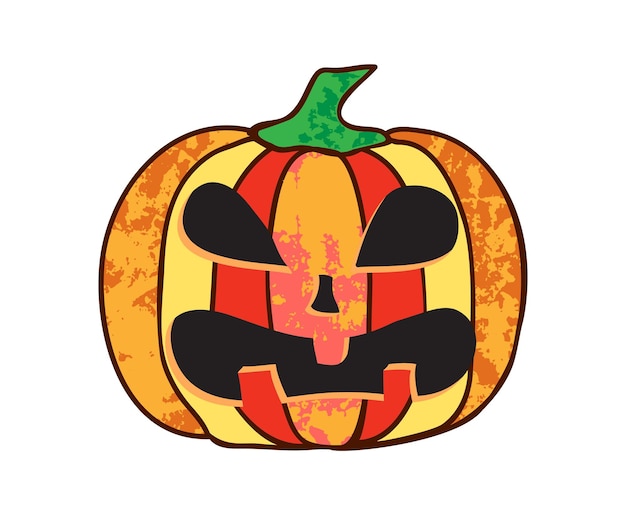 Pompoen Halloween Enkele illustratie voor de vakantie