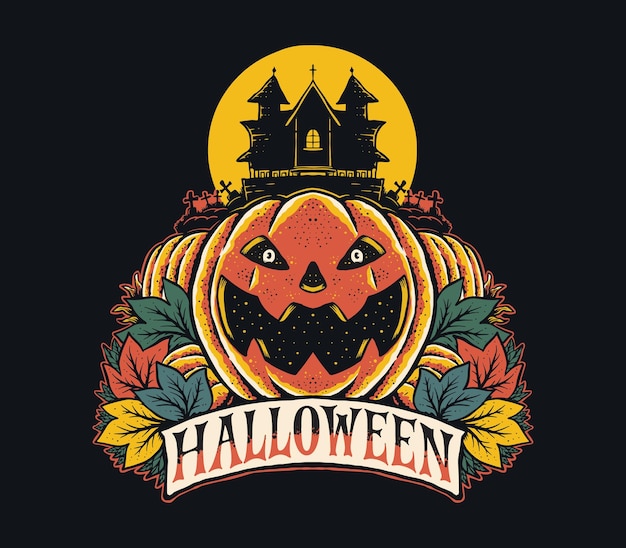 Vector pompoen halooween illustratie