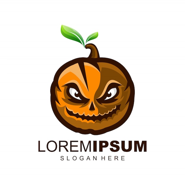 Vector pompoen logo illustratie