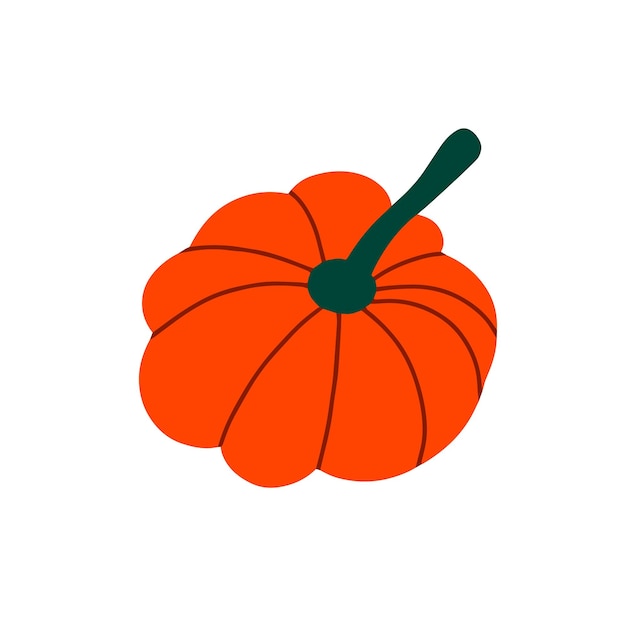 Vector pompoen voor halloween en thanksgiving day-ontwerp