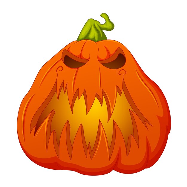 Vector pompoen voor halloween vectorillustratie