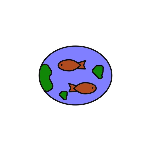 ponds vector type icon