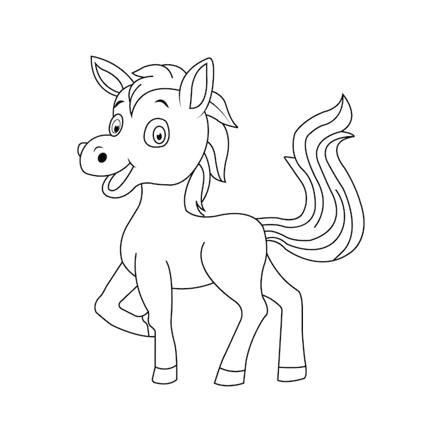 Pony coloring page