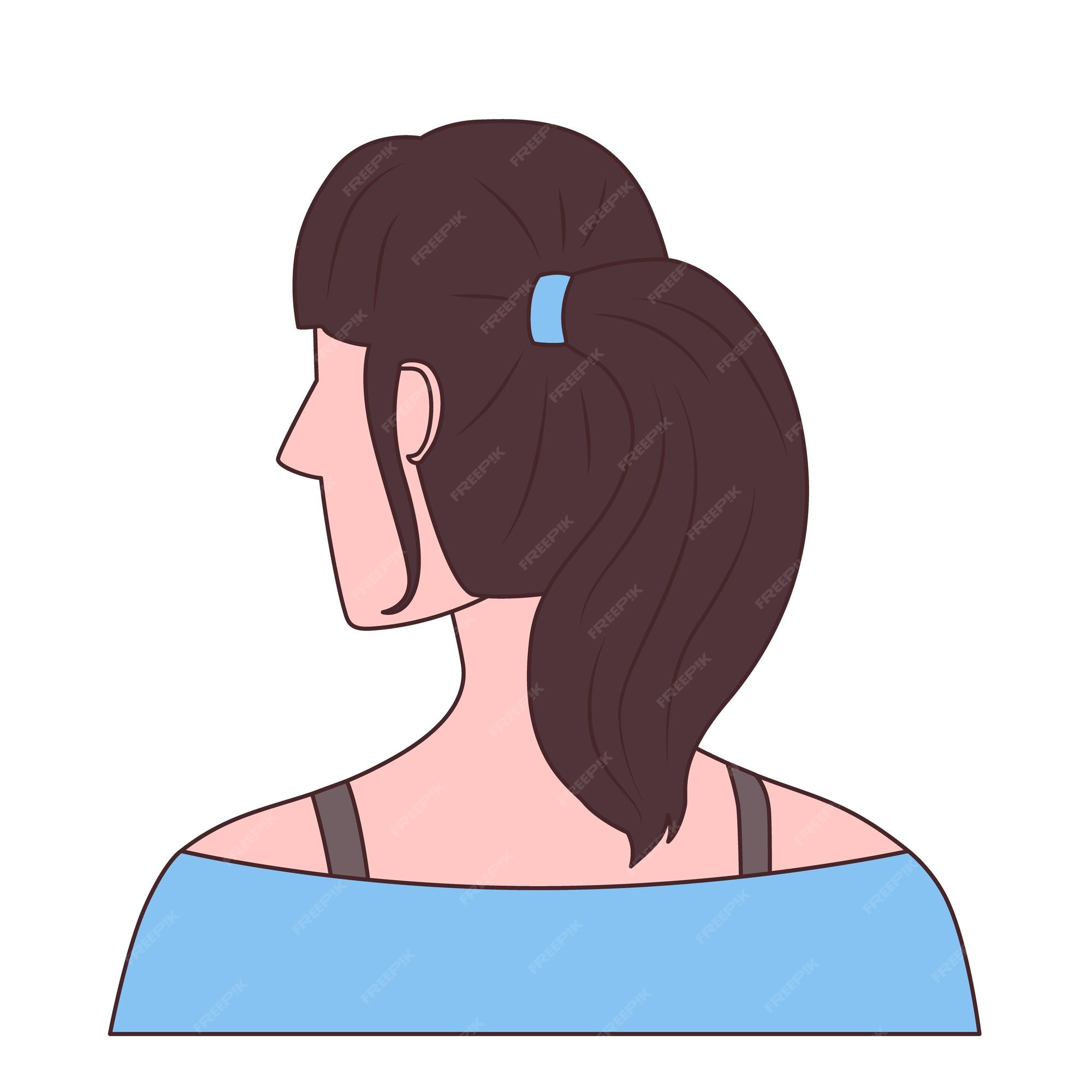 Ponytail Back: Over 1,250 Royalty-Free Licensable Stock Vectors