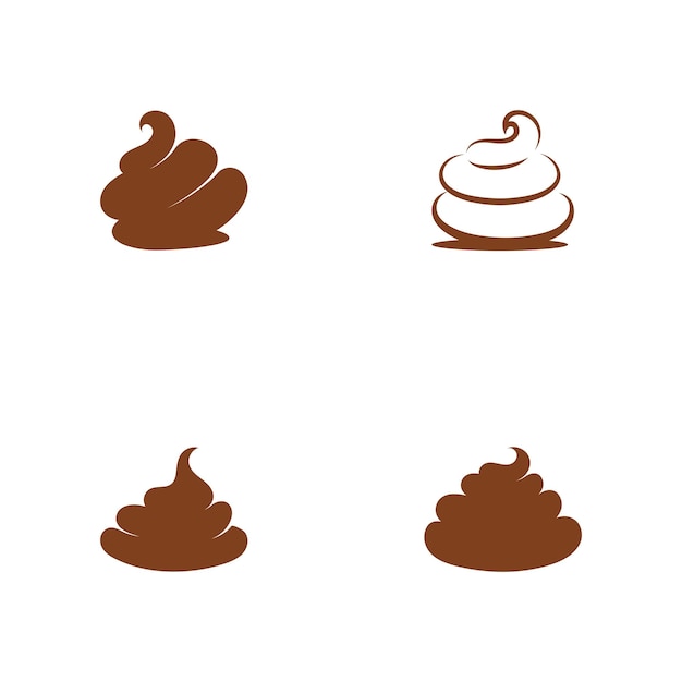 Poo vector icon illustration design