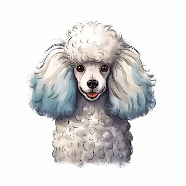 Vector poodle dog vector