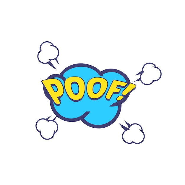 Poof Comic Speech Bubble